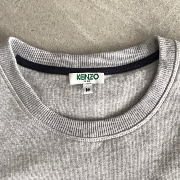 Kenzo Sweater Grey Light Blue - Picture 3 of 4